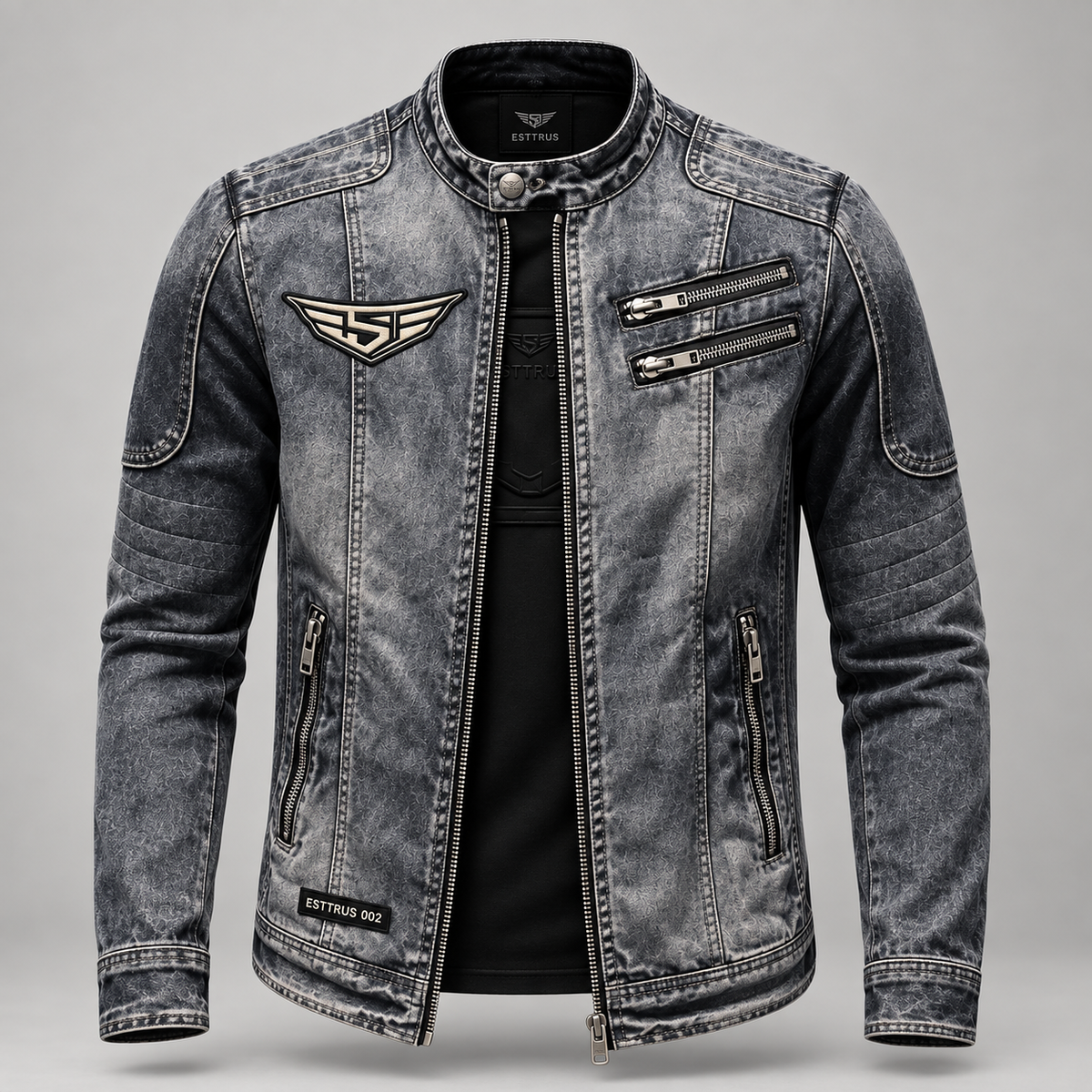 BUILT WITH INTENTION — ESTTRUS 002 MOTO DENIM JACKET