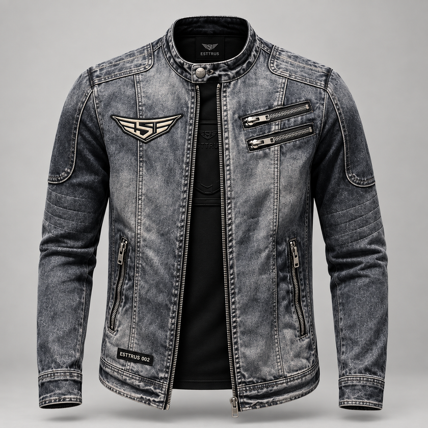BUILT WITH INTENTION — ESTTRUS 002 MOTO DENIM JACKET