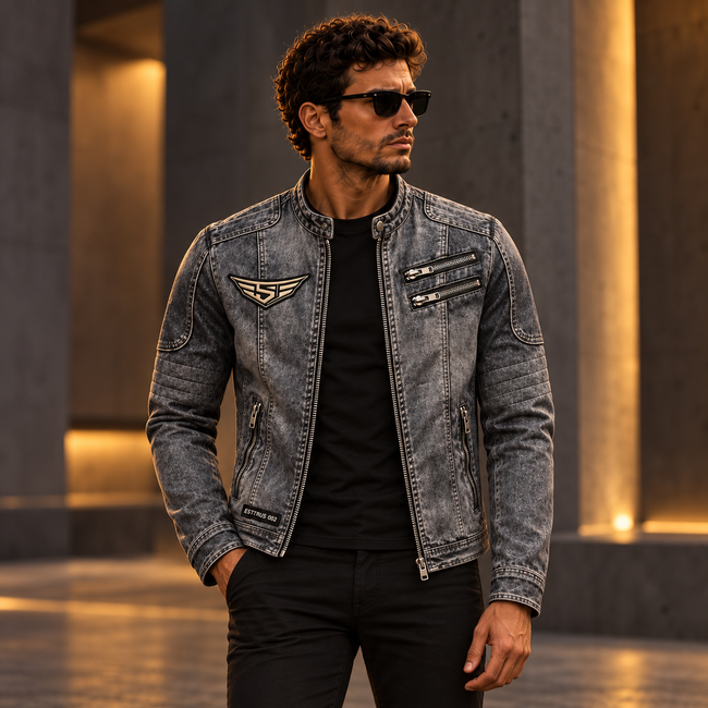 BUILT WITH INTENTION — ESTTRUS 002 MOTO DENIM JACKET